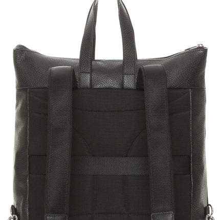 Zaino Hand Bag in Pelle Nera MWT03 MELLOW URBAN BLACK 001 Mandarina Duck 