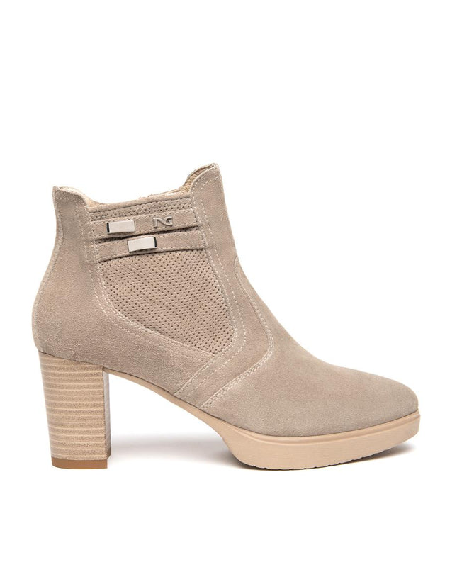 NeroGiardini Stivaletti Donna con Tacco e Plateau in Camoscio Creta E615081D CRETA 451 Nero Giardini 