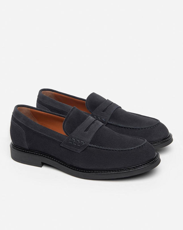 Nero Giardini Mocassini College Uomo in Camoscio Blu I400341U BLU 200 Nero Giardini 