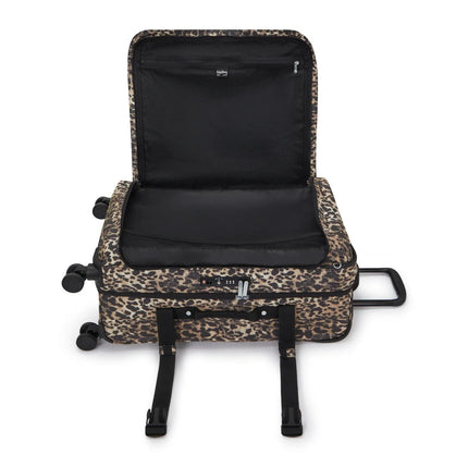 Kipling Trolley Medio Animalier Leopard 4 Ruote - MARIO SPATARELLA