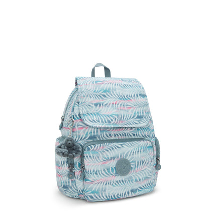 Kipling Zainetto Donna Stampato CITY ZIP S B PRT PALMTREE LEAVES Kipling 