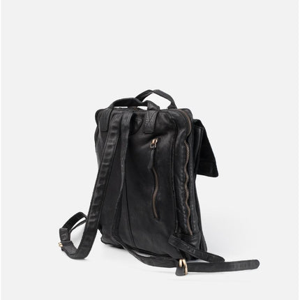 Biba Zaino in Pelle Vacchetta Nera - MARIO SPATARELLA