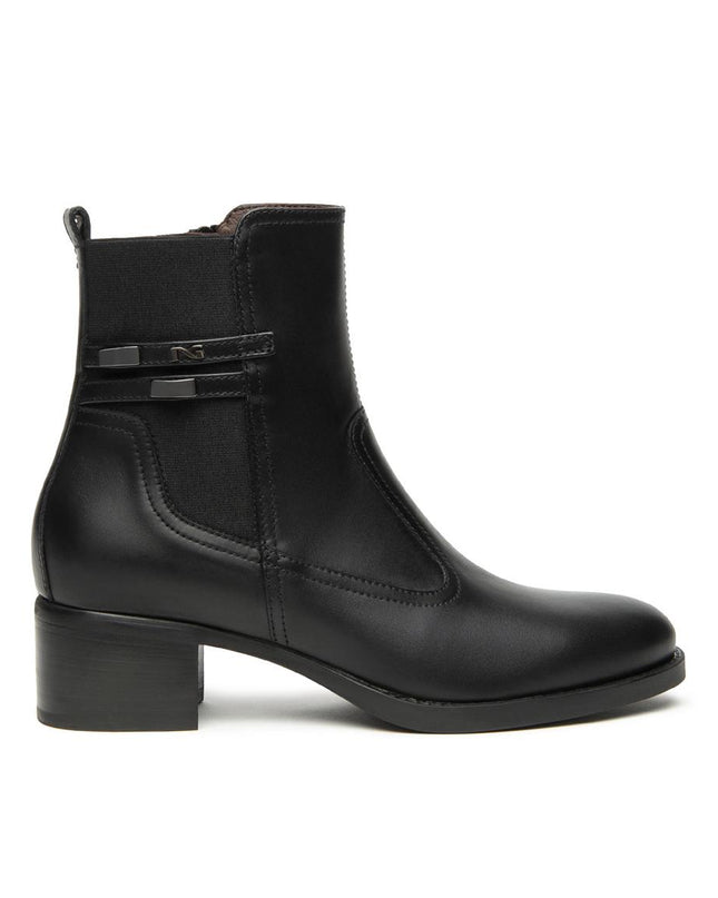 Nero Giardini Stivaletti Tronchetti Donna in Pelle Nero I513840D NERO 100 Nero Giardini 
