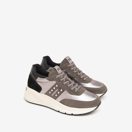 Sneakers Donna Zeppa Multicolor Cemento I411521D CEMENTO 120 Nero Giardini 
