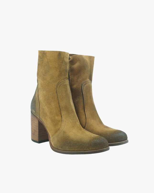 Stivaletti Donna in Camoscio Cuoio - MARIO SPATARELLA