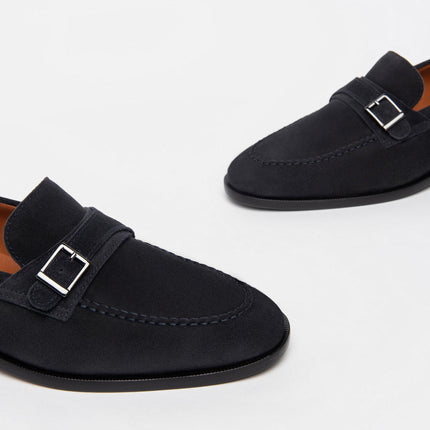 Mocassini Uomo Camoscio Blu I302930UE BLU 200 Nero Giardini 