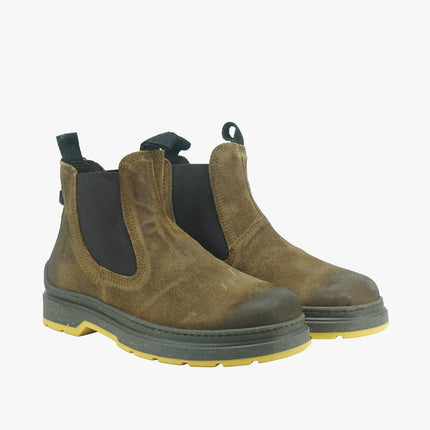 Stivaletti Chelsea Uomo in Pelle Ingrassata RED ROCK SUEDE RUST Jeep Footwear 