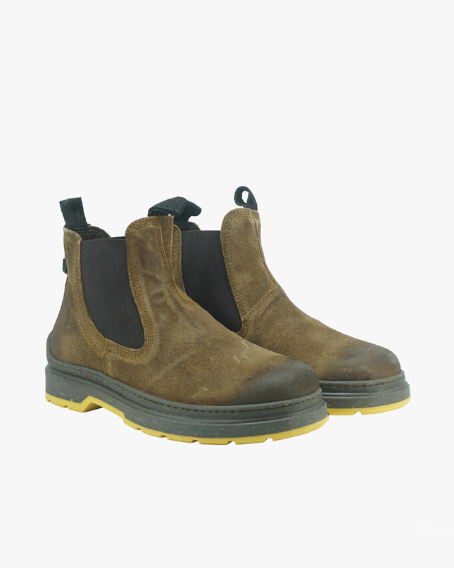 Stivaletti Chelsea Uomo in Pelle Ingrassata RED ROCK SUEDE RUST Jeep Footwear 
