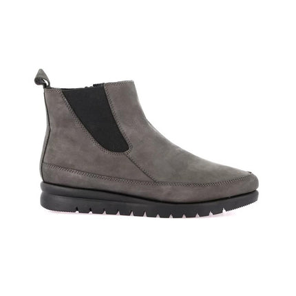 Grunland Stivaletti Donna in Morbido Nabuk Antracite Elastico e Zip PO0807 MILT ANTRACITE Grunland 