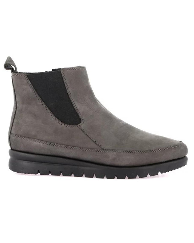 Grunland Stivaletti Donna in Morbido Nabuk Antracite Elastico e Zip PO0807 MILT ANTRACITE Grunland 