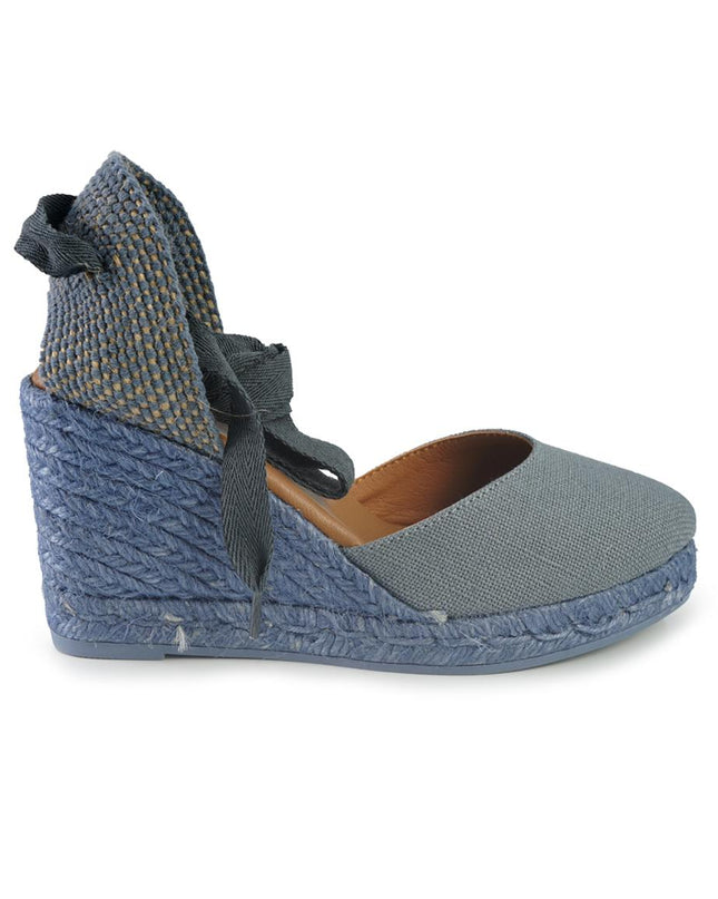 Viguera Espadrillas Alpargatas Donna con Lacci Lunghi in Lino Jeans 1939 JEANS Viguera 