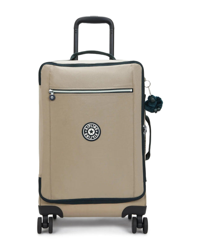 Kipling Trolley Small 4 Ruote in Tessuto Soft Taupe JET S SOFT TAUPE Kipling 