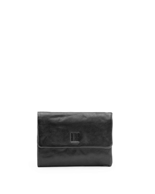 Biba Portafoglio in Pelle Nera con Portamonete TOT1L TOMBSTONE BLACK Biba 