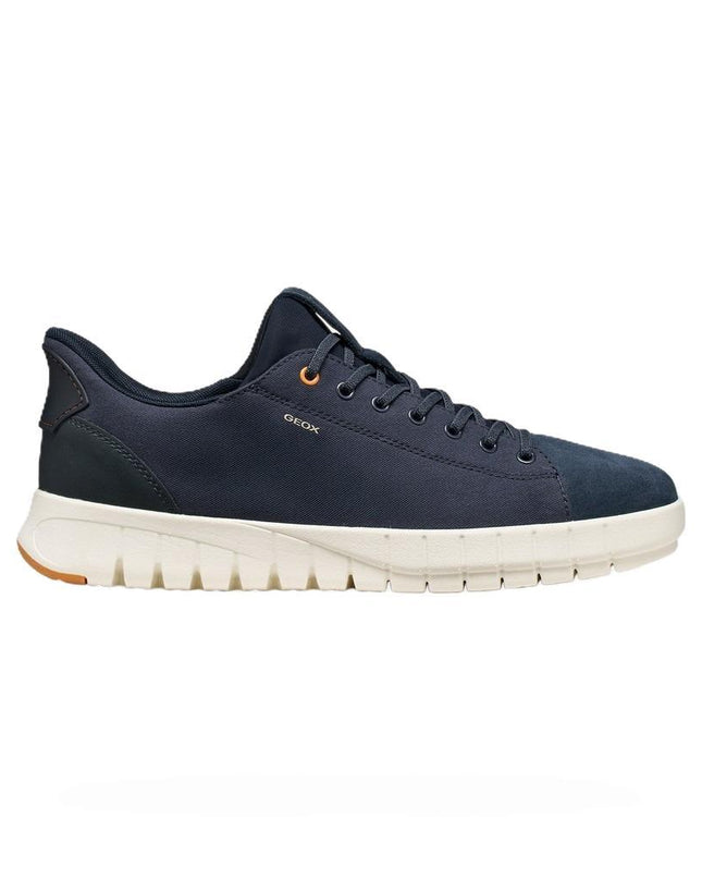 Geox Sneakers Uomo Flextride Plus FastIn Tessuto e Camoscio Blu U65MAC FELXTRIDE NAVY Geox 