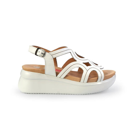 Callaghan Sandali Donna con Zeppa Platform in Pelle Bianca 29929 LLANA BLANCO Callaghan 
