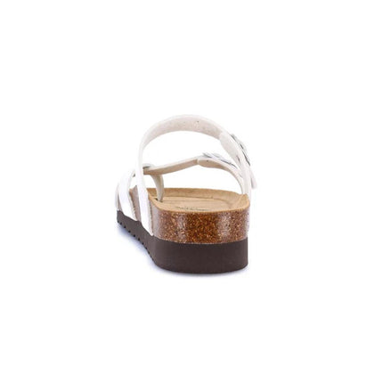 Grunland Sandali Infradito Donna Plantare Sughero Doppia Fibbia Perla CB2438 HOLA PERLA Grunland 