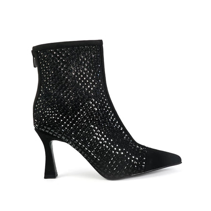 Exe Stivaletti Strass Gioiello Tacco Alto Nero LAMINA 222 BLACK Exe 