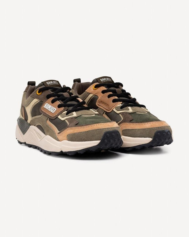 Sneakers Colmar Uomo in Pelle Military Multicolor - MARIO SPATARELLA