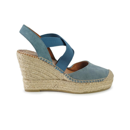 Viguera Espadrillas Alte in Camoscio con Elastici Jeans 1627 JEANS Viguera 