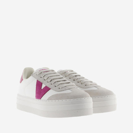 Victoria Sneakers Bassa Donna Platform Bianco Fucsia 1092173 BARCELONA FUCSIA Victoria 