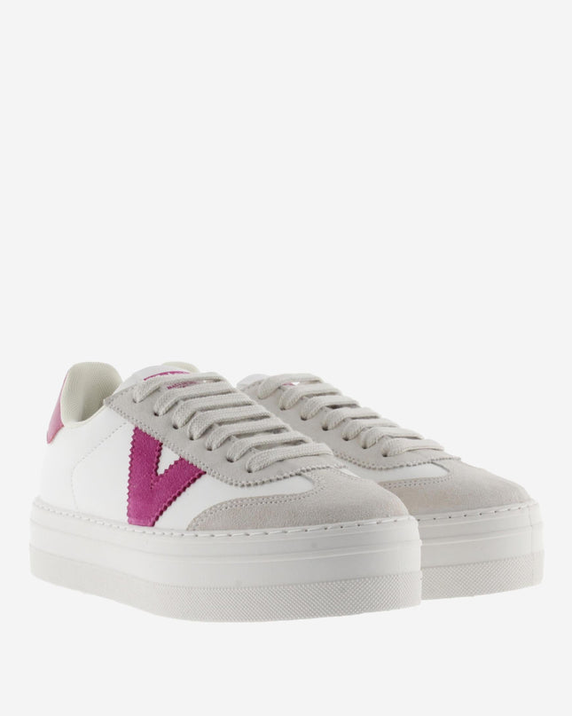 Victoria Sneakers Bassa Donna Platform Bianco Fucsia 1092173 BARCELONA FUCSIA Victoria 