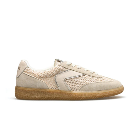 Verbenas Sneakers Bassa Donna in Pelle e Tessuto Beige SOUND TROPIC VANIGLIA Verbenas 