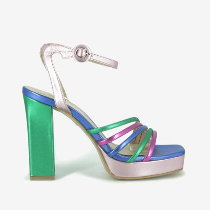 Sandali Donna Multicolor Tacco Alto 675 MULTICOLOR Tsakiris Mallas 