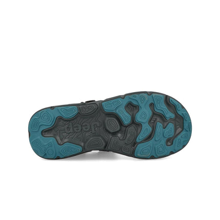 Jeep Sandali Uomo con Doppio Velcro in Tessuto Nero GROOVE SANDAL BLACK Jeep Footwear 