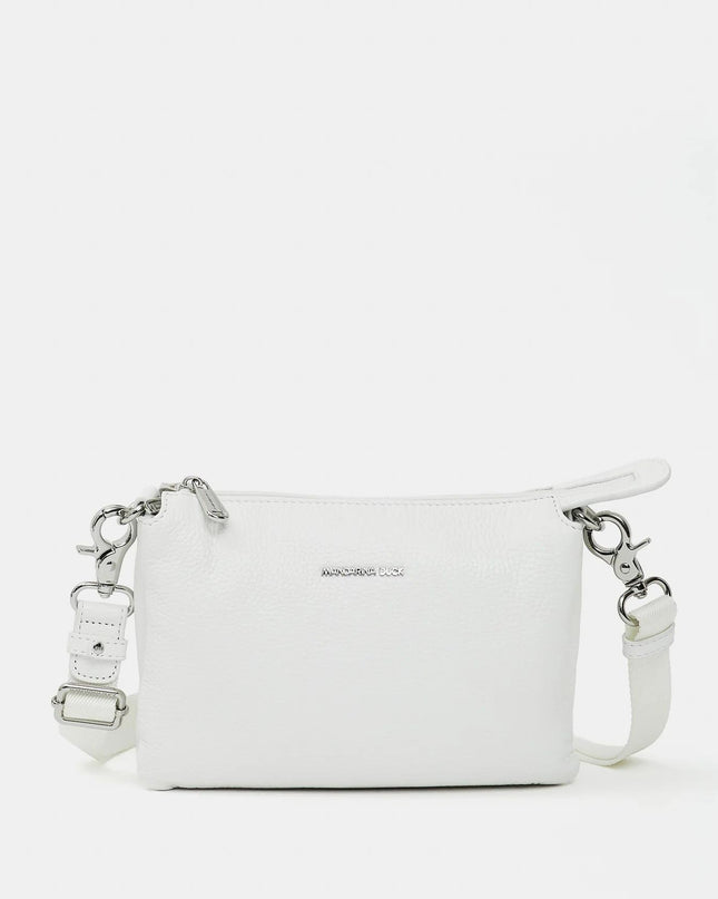 MandarinaDuck Borsa Donna con Tracolla in Pelle Bianca - MARIO SPATARELLA