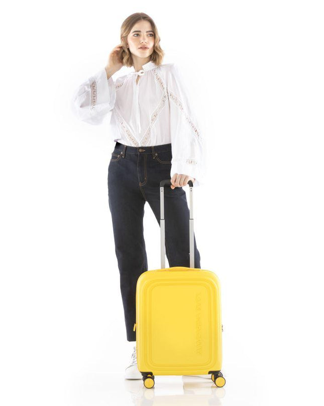 Trolley Bagaglio a Mano Espandibile  4 Ruote Giallo SZV24 LOGODUCK YELLOW Mandarina Duck 