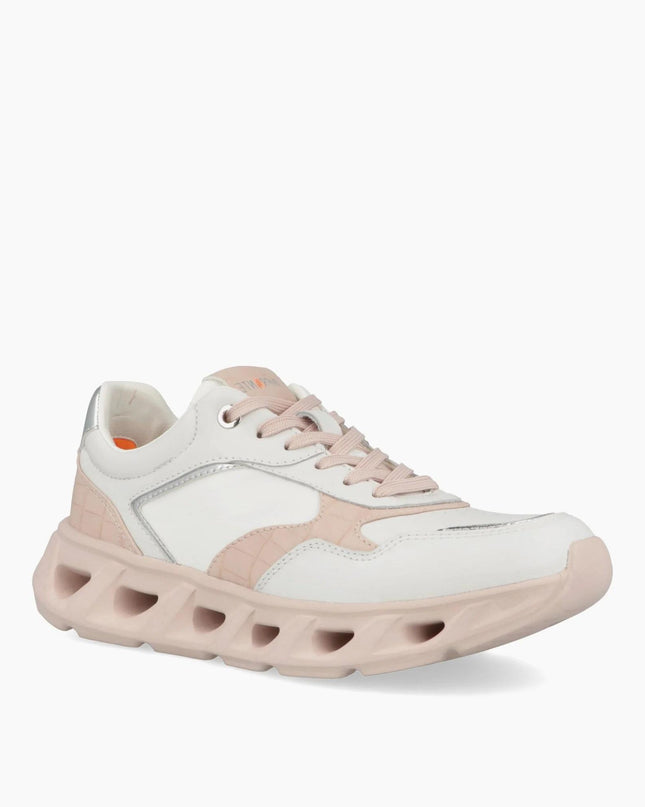Impronte Sneakers Donna Running in Pelle Bianca SAN MARCO COCO PINK Impronte 