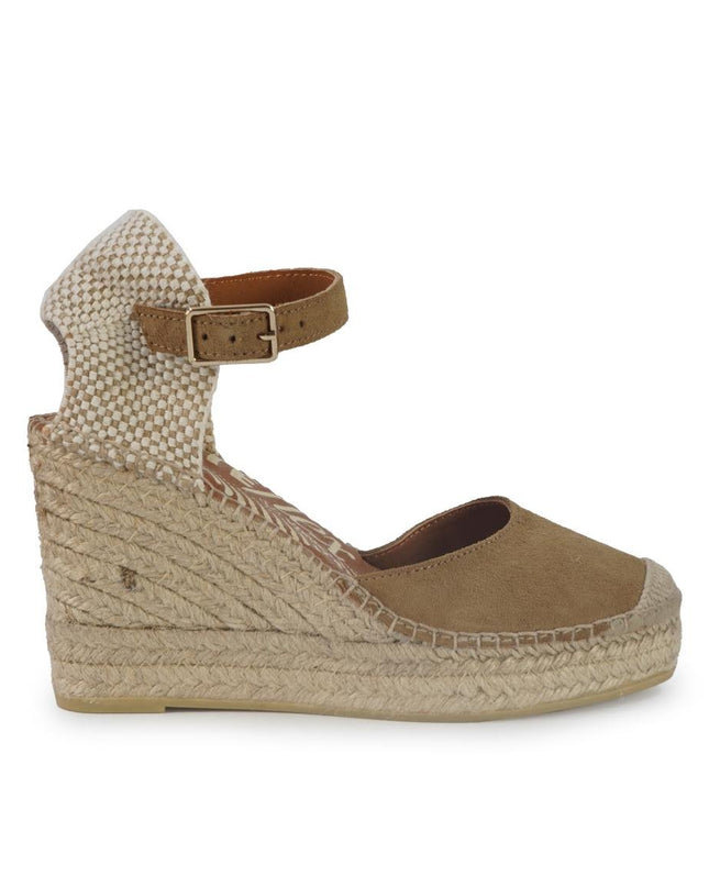 Viguera Espadrillas Alpargatas Donna con Cinturino in Camoscio Whisky - MARIO SPATARELLA