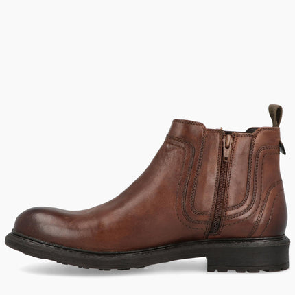 Stivaletto Chelsea Uomo Pelle Marrone MAYWOOD CHELSEA DARK BROWN 030 Jeep Footwear 