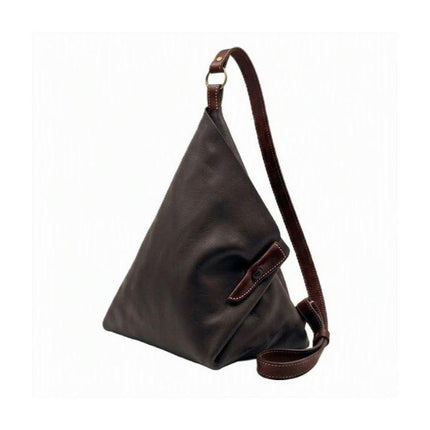 Spatarella Borsa Sacca a Tracolla in Pelle Marrone SPOKE DK BROWN Spatarella 