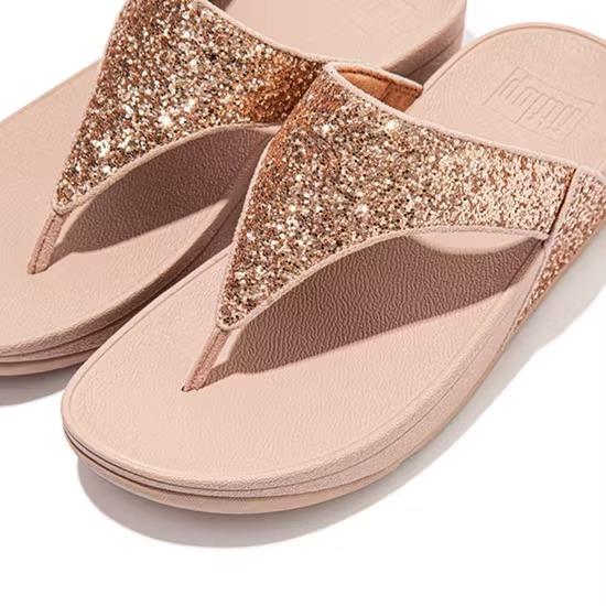 FitFlop Sandali Donna Infradito Glitter Rosa Gold X03-323 LULU GLITTER FitFlop 