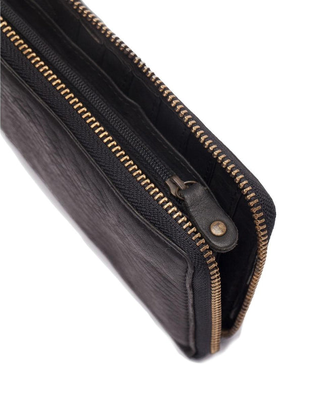 Biba Portafogli Donna Lungo con Zip in Pelle Nera BT10 BOSTON BLACK Biba 