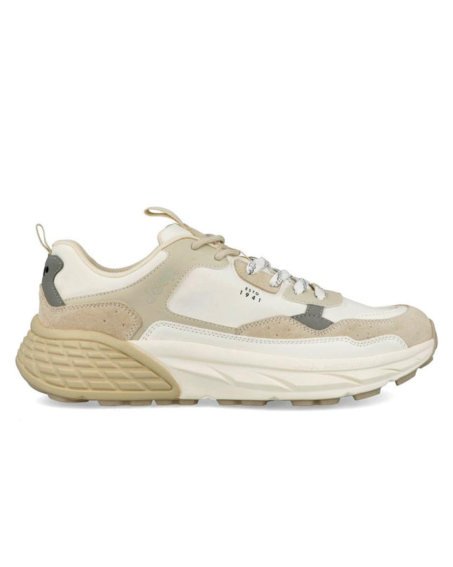 Jeep Sneakers Donna Camoscio Multicolor Bianco GROOVE NYLON D OFF WHITE Jeep Footwear 