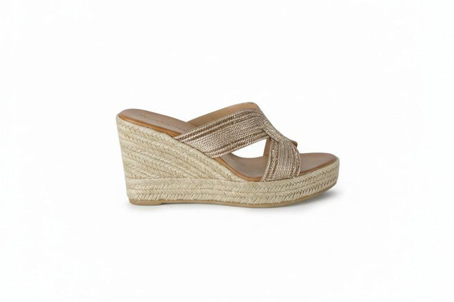 Sandali Donna Zeppa Corda 530 BALI PINK GOLD Tsakiris Mallas 