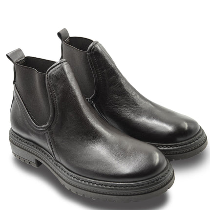 Stivaletti Chelsea Uomo in Pelle Marrone U35204 MARRONE Mjus 