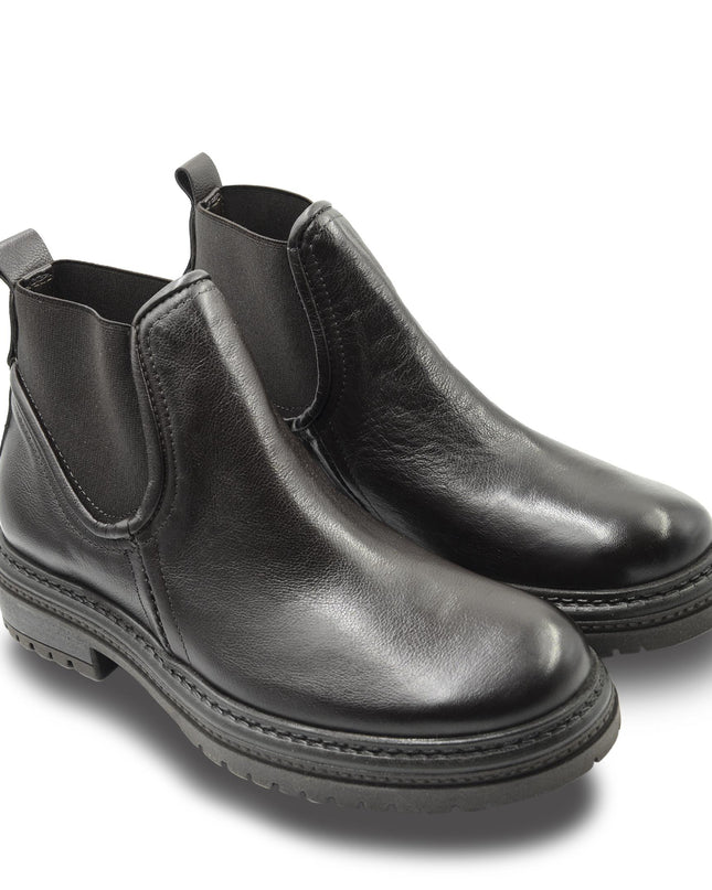 Stivaletti Chelsea Uomo in Pelle Marrone U35204 MARRONE Mjus 