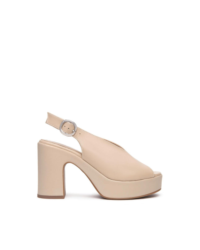 Nero Giardini Sandali Donna Spuntato con Tacco e Plateau in Pelle Lino - MARIO SPATARELLA