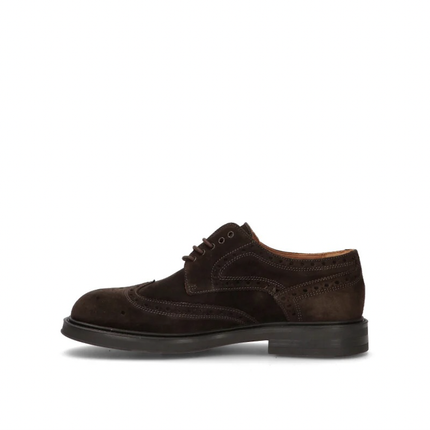 Francesine Oxford Uomo in Camoscio Marrone 73C5 PEPE Frau 