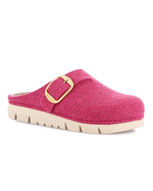Grunland Pantofole Ciabatte Donna in Feltro di Lana Fucsia CI0896 HATE FUXSIA Grunland 