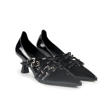 Decollete Bruno Premi a Punta in Vernice Nero BM0401 OLI ASO BLACK Bruno Premi 