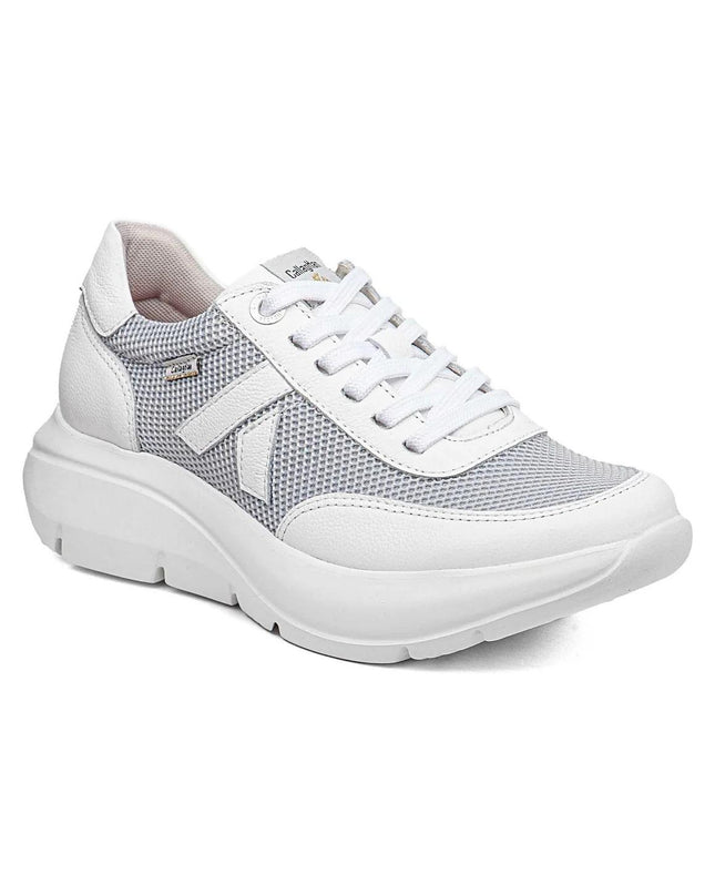 Callaghan Sneakers Algoritmo Donna in Pelle Bianca - MARIO SPATARELLA