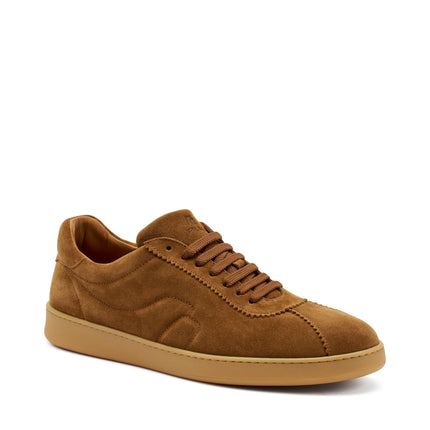 Frau Sneakers Uomo Bassa in Camoscio Cuoio 24D2 TOFFEE Frau 