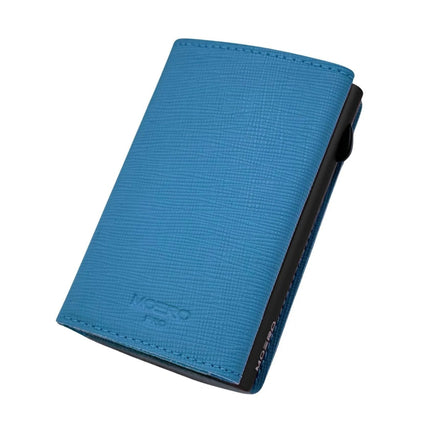 Moero Pro Saffiano Azzurro Zip Portafoglio Slim PRO SAFFIANO AZZURRO ZIP AZZURRO Moero 
