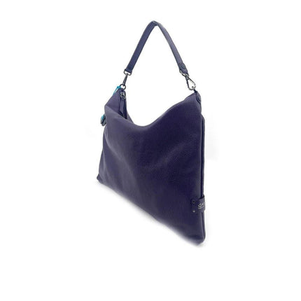 Gabs Borsa a Spalla Trasformabile in Pelle Purple Blu con Tracolla - MARIO SPATARELLA