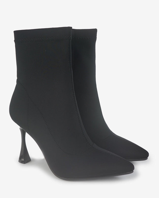 Stivaletto Tessuto Elastico Punta Nero 545 MAYPO BLACK Exe 