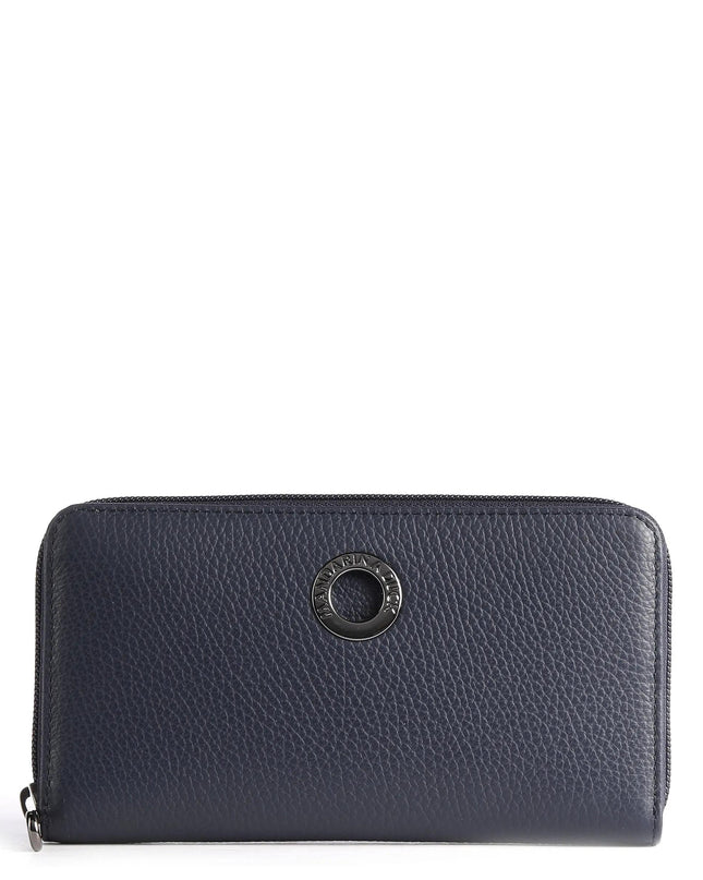 Portafogli Donna Lungo Pelle Blu FZP61 MELLOW LEATHER BRESS BLUE Mandarina Duck 